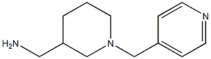 [1-(pyridin-4-ylmethyl)piperidin-3-yl]methanamine Struktur