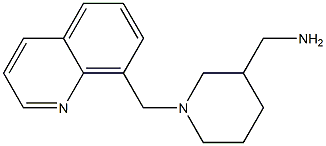 [1-(quinolin-8-ylmethyl)piperidin-3-yl]methanamine Struktur