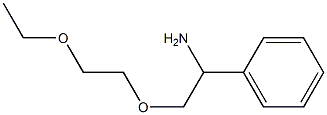 [1-amino-2-(2-ethoxyethoxy)ethyl]benzene Struktur