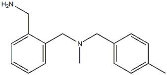 [2-({methyl[(4-methylphenyl)methyl]amino}methyl)phenyl]methanamine Struktur