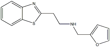 [2-(1,3-benzothiazol-2-yl)ethyl](furan-2-ylmethyl)amine Struktur