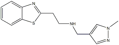 [2-(1,3-benzothiazol-2-yl)ethyl][(1-methyl-1H-pyrazol-4-yl)methyl]amine Struktur