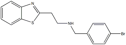 [2-(1,3-benzothiazol-2-yl)ethyl][(4-bromophenyl)methyl]amine Struktur