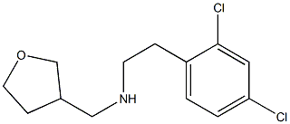 [2-(2,4-dichlorophenyl)ethyl](oxolan-3-ylmethyl)amine Struktur