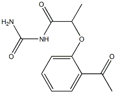 [2-(2-acetylphenoxy)propanoyl]urea Struktur