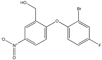 [2-(2-bromo-4-fluorophenoxy)-5-nitrophenyl]methanol Struktur