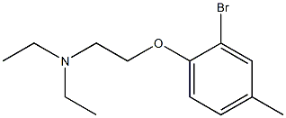 [2-(2-bromo-4-methylphenoxy)ethyl]diethylamine Struktur