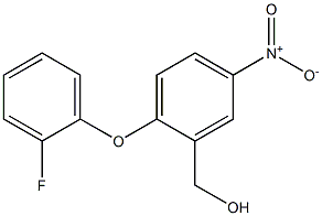 [2-(2-fluorophenoxy)-5-nitrophenyl]methanol Struktur