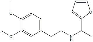 [2-(3,4-dimethoxyphenyl)ethyl][1-(furan-2-yl)ethyl]amine Struktur