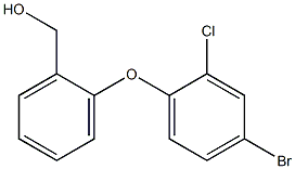 [2-(4-bromo-2-chlorophenoxy)phenyl]methanol Struktur