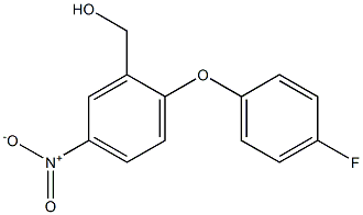 [2-(4-fluorophenoxy)-5-nitrophenyl]methanol Struktur