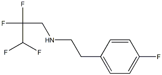 [2-(4-fluorophenyl)ethyl](2,2,3,3-tetrafluoropropyl)amine Struktur