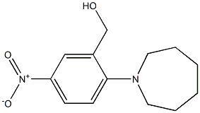 [2-(azepan-1-yl)-5-nitrophenyl]methanol Struktur