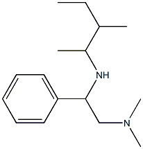 [2-(dimethylamino)-1-phenylethyl](3-methylpentan-2-yl)amine Struktur