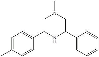 [2-(dimethylamino)-1-phenylethyl][(4-methylphenyl)methyl]amine Struktur