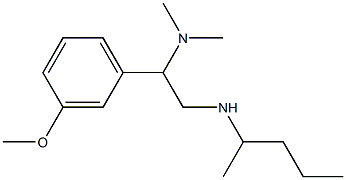 [2-(dimethylamino)-2-(3-methoxyphenyl)ethyl](pentan-2-yl)amine Struktur