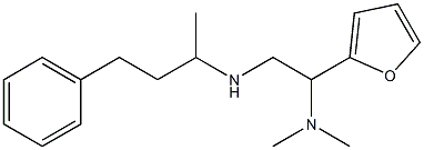 [2-(dimethylamino)-2-(furan-2-yl)ethyl](4-phenylbutan-2-yl)amine Struktur