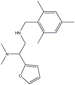 [2-(dimethylamino)-2-(furan-2-yl)ethyl][(2,4,6-trimethylphenyl)methyl]amine Struktur