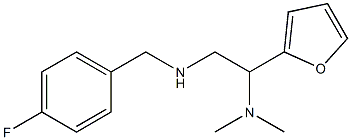 [2-(dimethylamino)-2-(furan-2-yl)ethyl][(4-fluorophenyl)methyl]amine Struktur