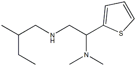 [2-(dimethylamino)-2-(thiophen-2-yl)ethyl](2-methylbutyl)amine Struktur