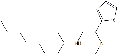 [2-(dimethylamino)-2-(thiophen-2-yl)ethyl](nonan-2-yl)amine Struktur