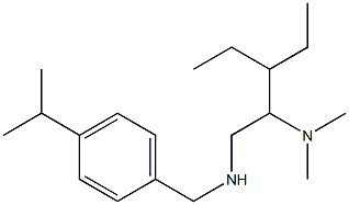 [2-(dimethylamino)-3-ethylpentyl]({[4-(propan-2-yl)phenyl]methyl})amine Struktur