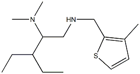 [2-(dimethylamino)-3-ethylpentyl][(3-methylthiophen-2-yl)methyl]amine Struktur