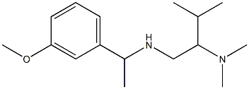 [2-(dimethylamino)-3-methylbutyl][1-(3-methoxyphenyl)ethyl]amine Struktur