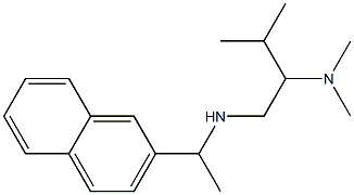 [2-(dimethylamino)-3-methylbutyl][1-(naphthalen-2-yl)ethyl]amine Struktur