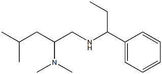 [2-(dimethylamino)-4-methylpentyl](1-phenylpropyl)amine Struktur