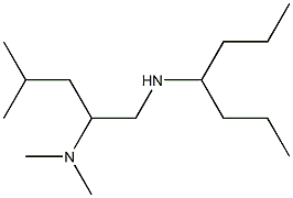 [2-(dimethylamino)-4-methylpentyl](heptan-4-yl)amine Struktur