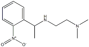 [2-(dimethylamino)ethyl][1-(2-nitrophenyl)ethyl]amine Struktur