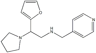 [2-(furan-2-yl)-2-(pyrrolidin-1-yl)ethyl](pyridin-4-ylmethyl)amine Struktur