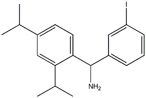 [2,4-bis(propan-2-yl)phenyl](3-iodophenyl)methanamine Struktur