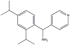 [2,4-bis(propan-2-yl)phenyl](pyridin-4-yl)methanamine Struktur