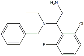 [2-amino-1-(2-chloro-6-fluorophenyl)ethyl](benzyl)ethylamine Struktur