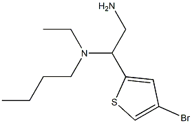 [2-amino-1-(4-bromothiophen-2-yl)ethyl](butyl)ethylamine Struktur