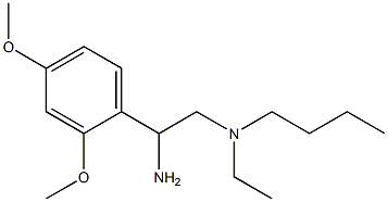 [2-amino-2-(2,4-dimethoxyphenyl)ethyl](butyl)ethylamine Struktur