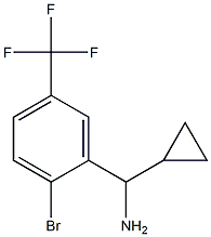 [2-bromo-5-(trifluoromethyl)phenyl](cyclopropyl)methanamine Struktur