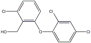 [2-chloro-6-(2,4-dichlorophenoxy)phenyl]methanol Struktur