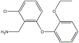 [2-chloro-6-(2-ethoxyphenoxy)phenyl]methanamine Struktur