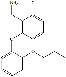 [2-chloro-6-(2-propoxyphenoxy)phenyl]methanamine Struktur