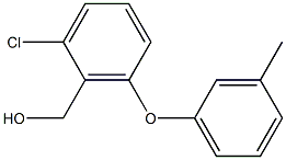 [2-chloro-6-(3-methylphenoxy)phenyl]methanol Struktur