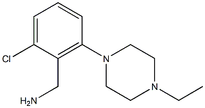 [2-chloro-6-(4-ethylpiperazin-1-yl)phenyl]methanamine Struktur