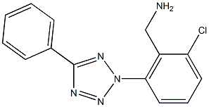 [2-chloro-6-(5-phenyl-2H-1,2,3,4-tetrazol-2-yl)phenyl]methanamine Struktur