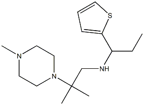 [2-methyl-2-(4-methylpiperazin-1-yl)propyl][1-(thiophen-2-yl)propyl]amine Struktur