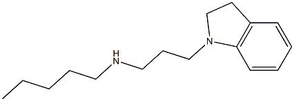 [3-(2,3-dihydro-1H-indol-1-yl)propyl](pentyl)amine Struktur