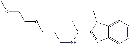 [3-(2-methoxyethoxy)propyl][1-(1-methyl-1H-1,3-benzodiazol-2-yl)ethyl]amine Struktur