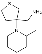 [3-(2-methylpiperidin-1-yl)tetrahydrothien-3-yl]methylamine Struktur