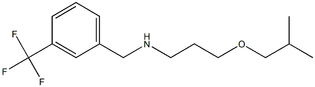 [3-(2-methylpropoxy)propyl]({[3-(trifluoromethyl)phenyl]methyl})amine Struktur